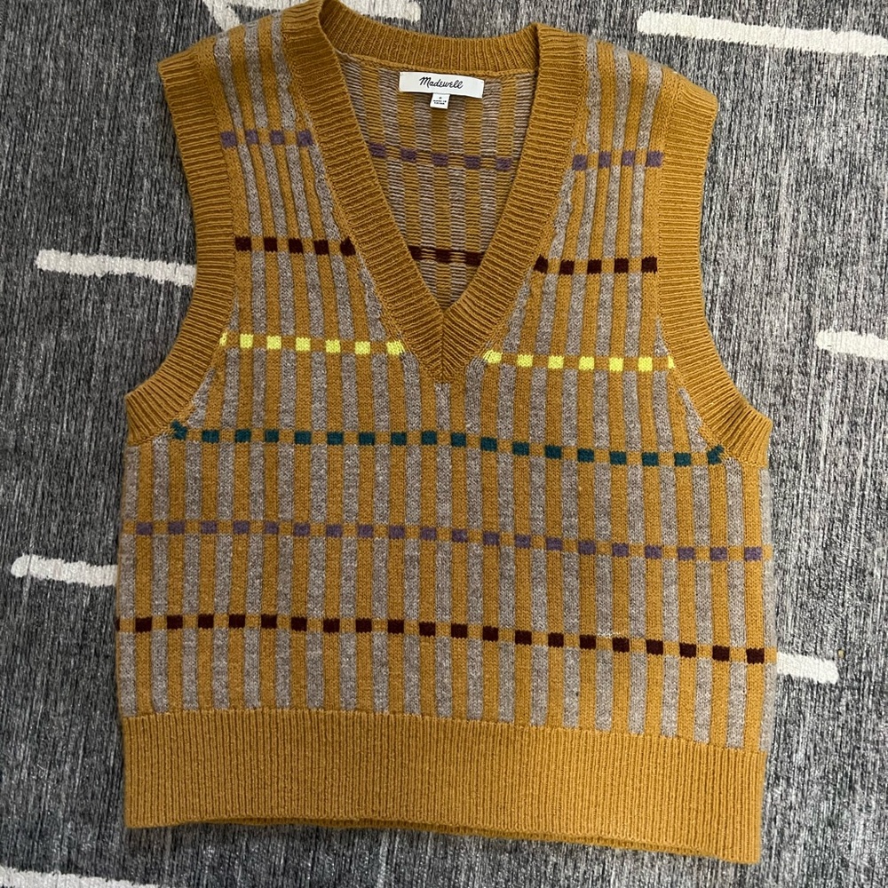 Madewell mustard vest